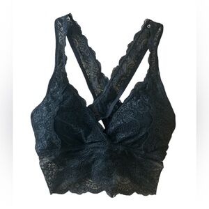 Women’s Large Black Lace Bralette